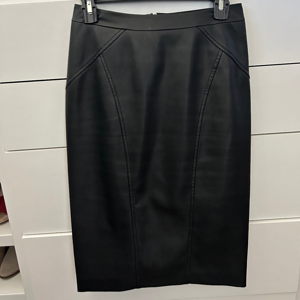 Black pleather skirt